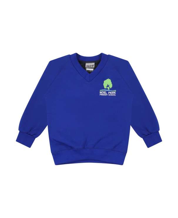 Girls V-Neck Sweatshirt Emb Logo